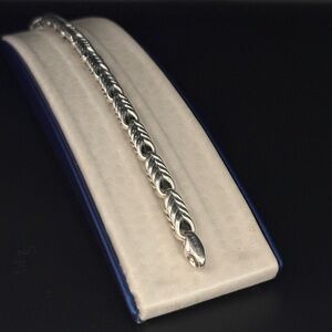 Vintage David Yurman Stamped 925 Sterling Silver Link-Style Bracelet.